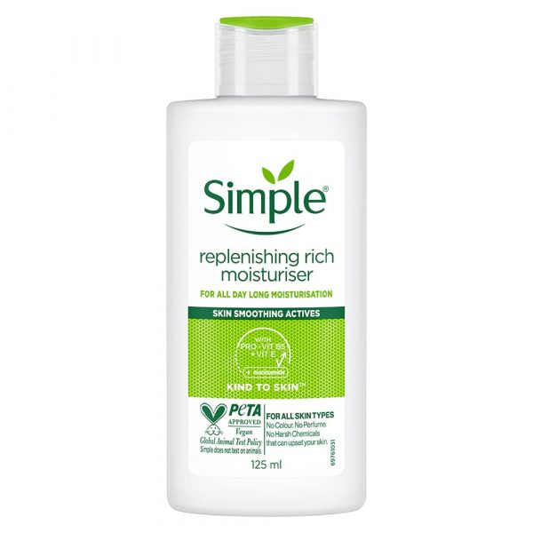 SIMPLE KIND TO SKIN REPLENISHING RICH MOISTURIZER 125ml