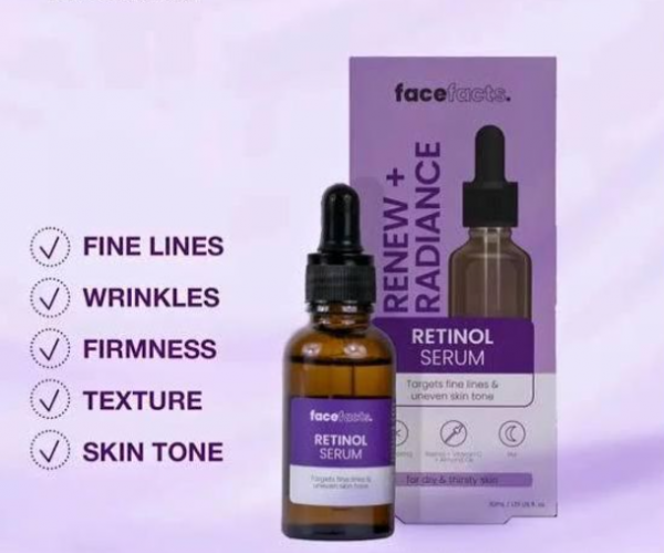 FACE FACT RETINOL RENEW + RADIANCE SERUM 30ml - Image 2