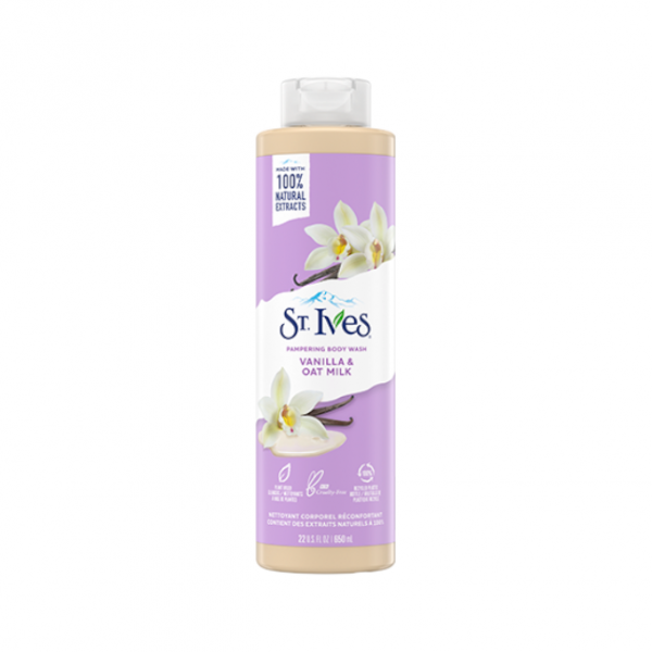 ST.IVES PAMPERING BODY WASH VANILLA AND OAT MILK 650ml