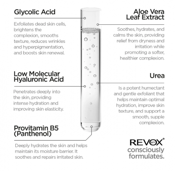 REVOX B77 JUST GLYCOLIC ACID 7% EXFOLIATING TONER 250ml - Image 2