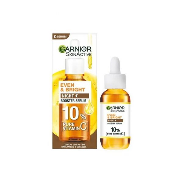 GARNIER SKINACTIVE EVEN AND BRIGHT NIGHT BOOSTER SERUM 30ml - Image 2
